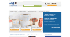 Desktop Screenshot of print-id.de